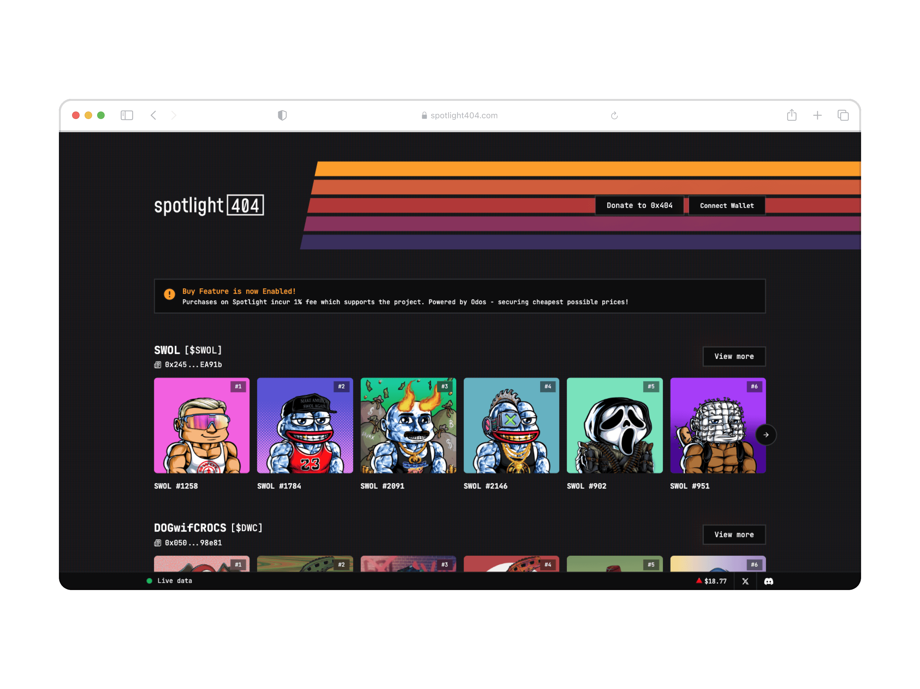 Spotlight404 preview